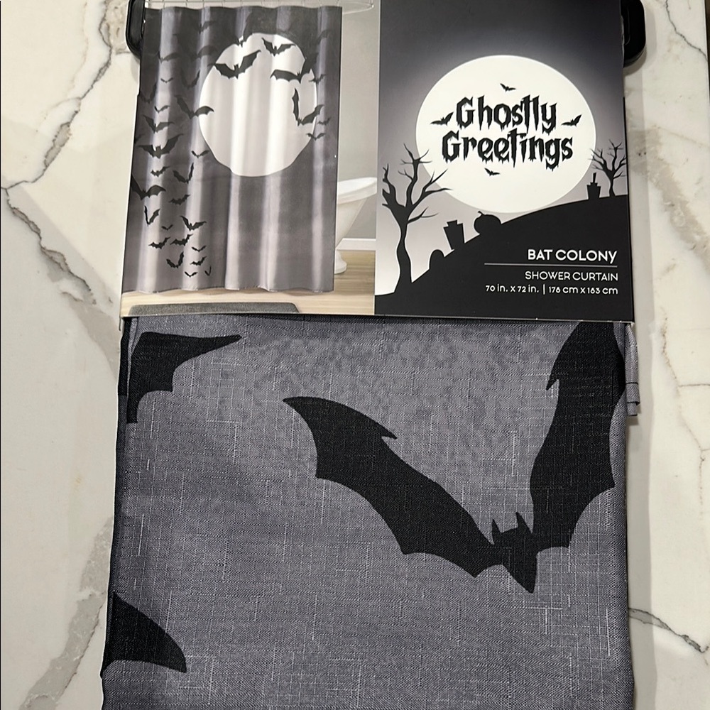 Bat Colony Halloween Shower Curtain